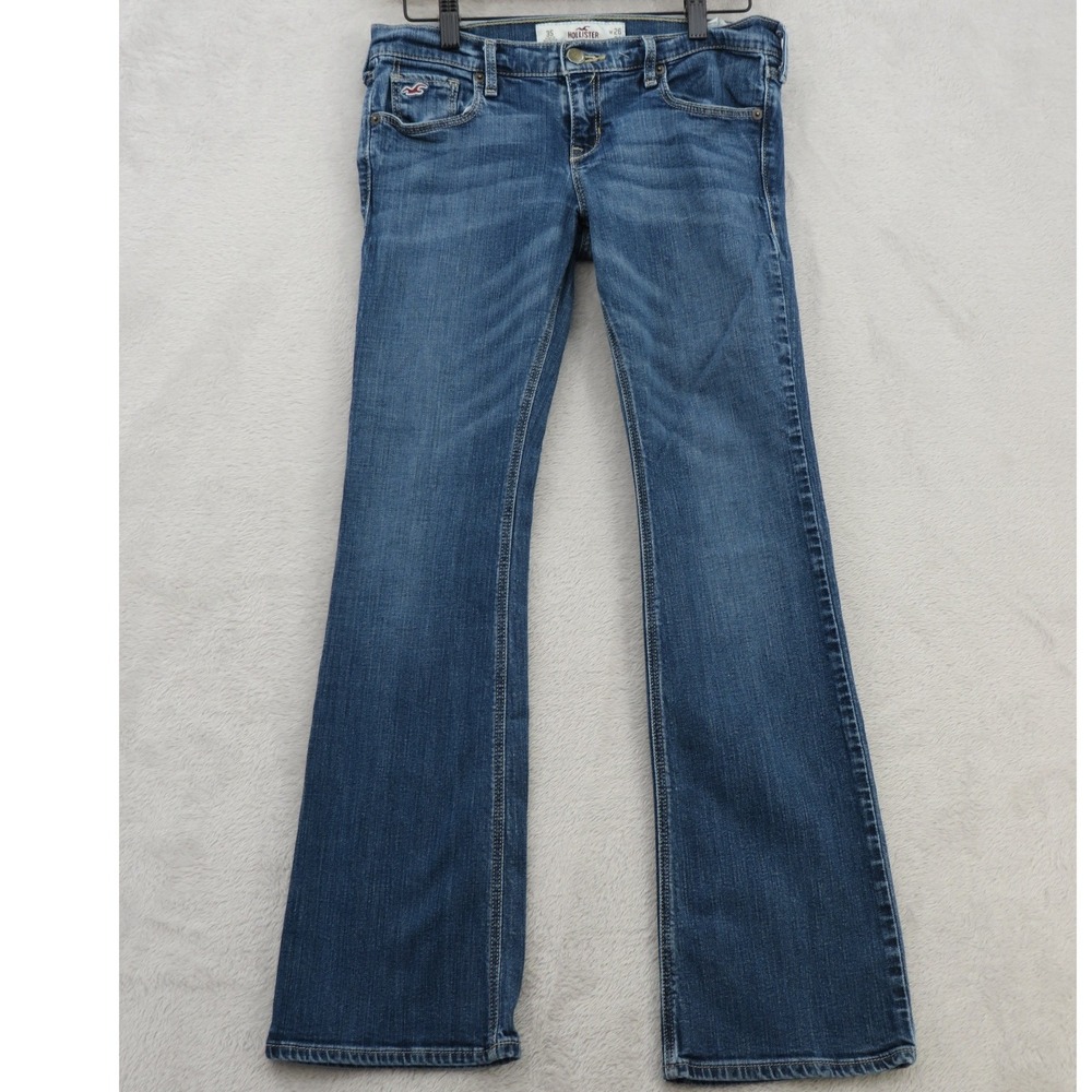 Hollister SoCal Stretch Venice Boot Jeans W 3S W26 Blue Denim Low Rise Y2K